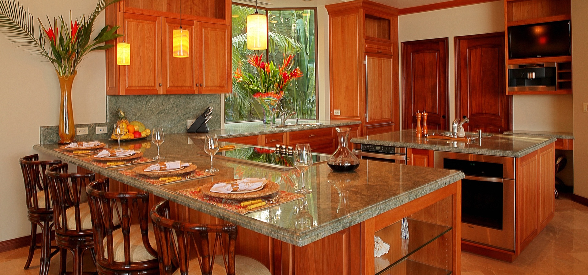 Palms Villas Costa Rica with top-of-the-line Sub-Zero and viking appliances, 3 Bedroom Villa