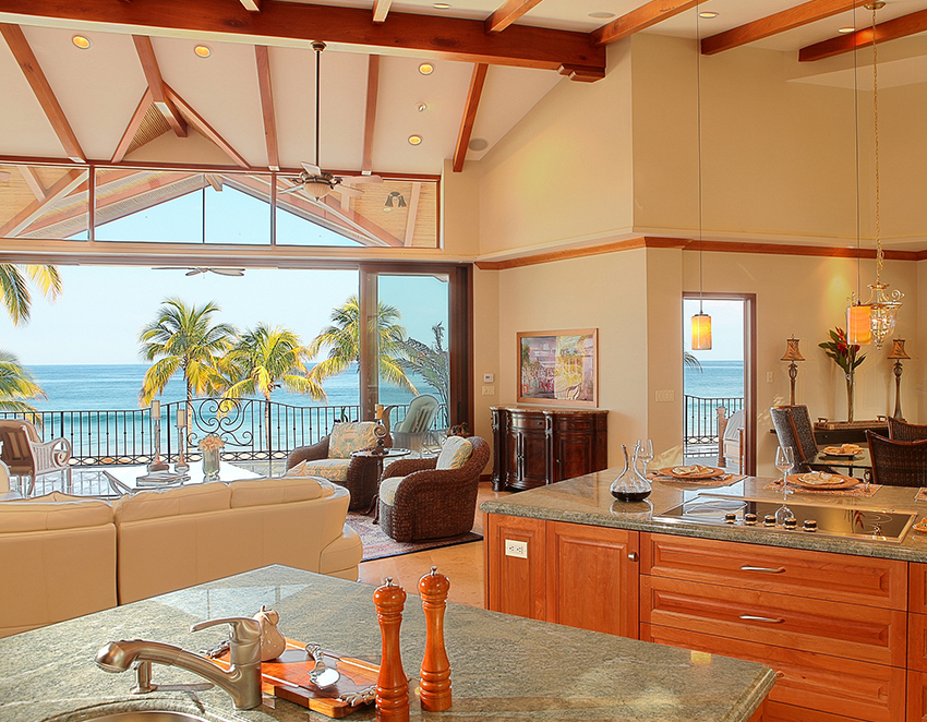 Each beachfront Villa is magnificently appointed with luxuriously comfortable furnishings that complement the natural surroundings, from floor-to-ceiling glass doors with breathtaking sunset views, to ultra-plush bedding, richly colored native hardwood floors